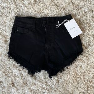 Black Jean shorts